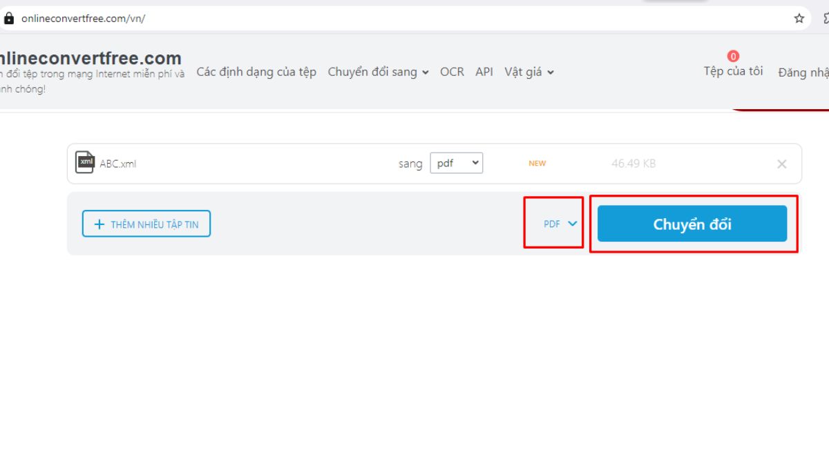 Cach Chuyen File Xml Sang Pdf